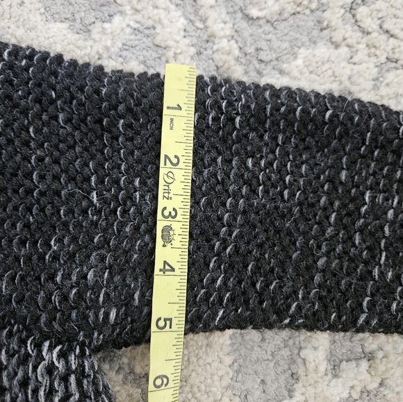 ALBINAAS ALPACA-Black & Gray Peruvian Alpaca Circle Jacket Coat Peplum Style - Picture 13 of 15